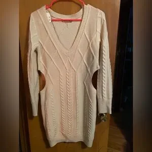 Skylar Rose Dresses Skylar Rose Beige Sweater With Side